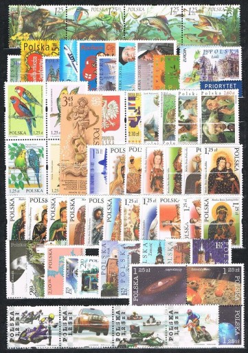 Zdjęcie oferty: Rocznik znaczków czystych 2004: 62 zn. i 5 bloków