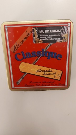 Zdjęcie oferty: Stroiki do klarnetu B Alexander Clasique nr 3 1/2