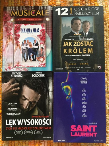 Zdjęcie oferty: Filmy DVD komplet 4- Mamma Mia,Jak zostać królem…