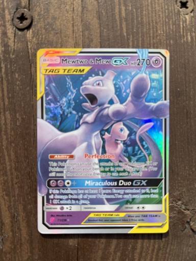 Zdjęcie oferty: Mewtwo & Mew Tag Team GX - Karta Pokemon