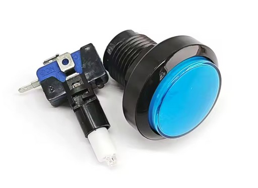 Zdjęcie oferty: Przycisk Button FIRE Arcade, Podświetlane 12v, otwór 24mm, szer 44mm