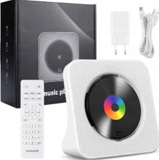 Zdjęcie oferty: Odtwarzacz CD Gueray Bluetooth 6w1 radio FM USB MP3 biały