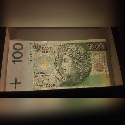 Zdjęcie oferty: Banknot 100zl seria zastepczaYN
