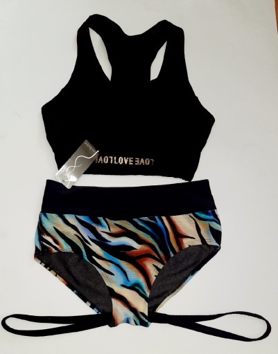 Zdjęcie oferty: Komplet pole dance fitness  zebra L