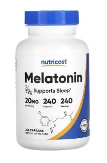 Zdjęcie oferty: Nutricost Melatonina 20mg 240 kapsułek - szybko!