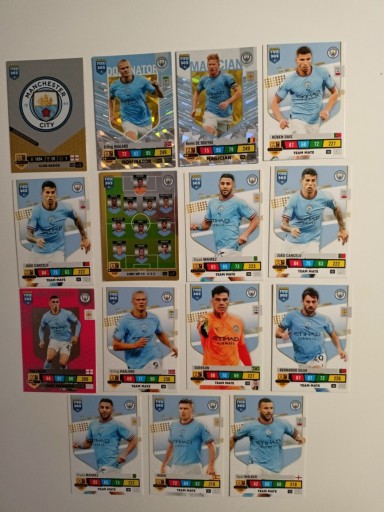 Zdjęcie oferty: Karty piłkarskie Manchester City Panini 15 szt