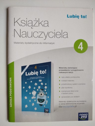 Zdjęcie oferty: Lubię to Książka nauczyciela Klasa 4 - Informatyka