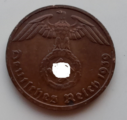 Zdjęcie oferty: NIEMCY 1 Reichspfennig 1939 D
