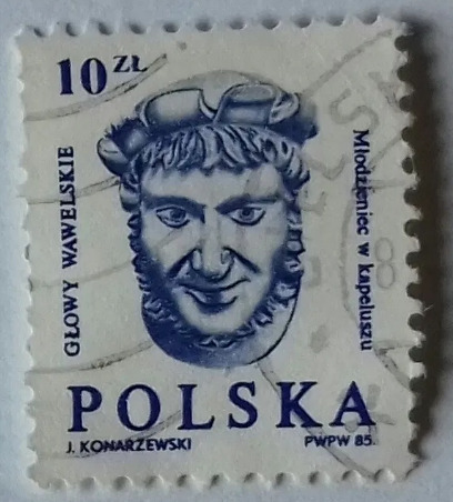 Zdjęcie oferty: Znaczek pocztowy GŁOWY WAWELSKIE 10zł Polska 1985