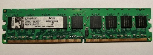 Zdjęcie oferty: Pamięć  Kingston 1GB DDR2 667MHz CL5 KVR667D2E5/1G