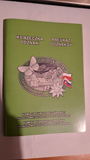 Zdjęcie oferty: Tatrzańskie Stawy -  książeczka odznaki
