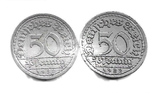 Zdjęcie oferty: 50 PFENNIG 1922 A     1922.A.