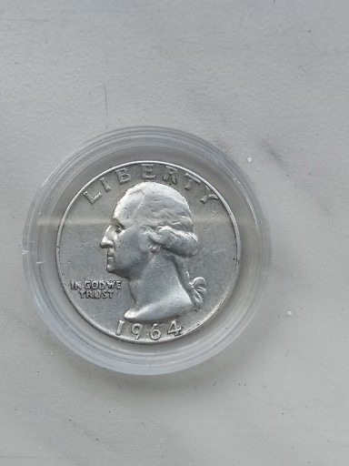 Zdjęcie oferty: USA 1/4 Quarter Dollar 1964 r srebro 