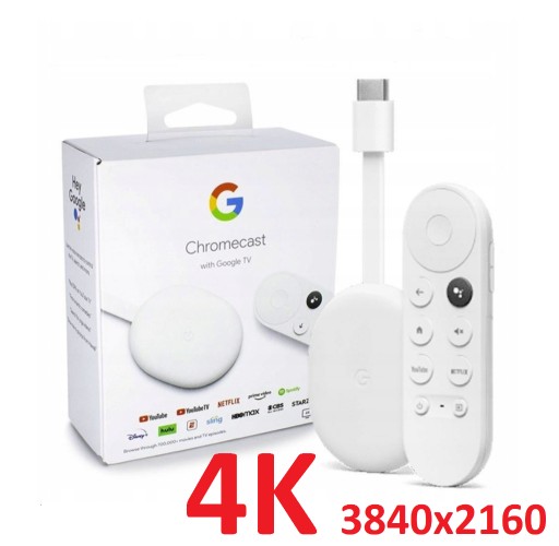 Zdjęcie oferty: GOOGLE CHROMECAST 4.0 4K 3840x2160