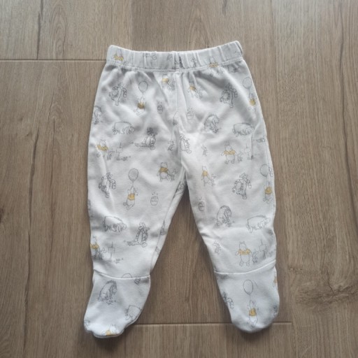 Zdjęcie oferty: Białe półśpiochy niemowlęce spodnie George 62