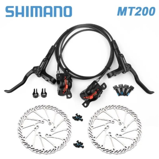 Zdjęcie oferty: Hamulec hydrauliczny Shimano MT200 z tarczami zest