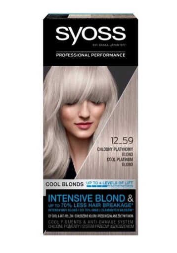 Zdjęcie oferty: SYOSS COOL BLONDS 12-59 CHŁODNY PLATYNOWY BLOND