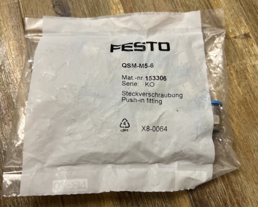 Zdjęcie oferty: Festo Złącze wtykowe QSM-M5-6 10szt. Nowe