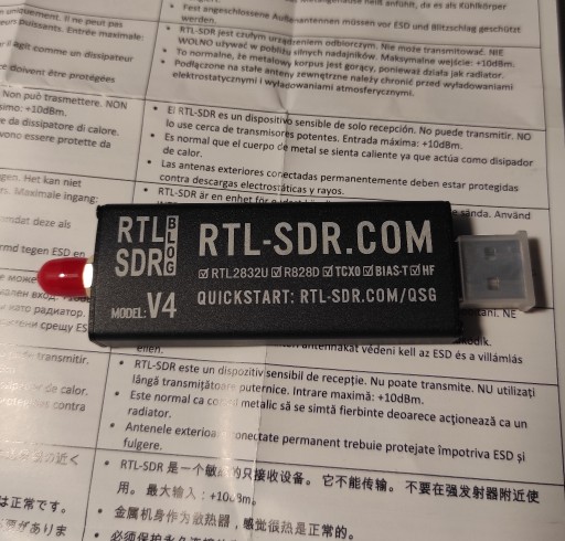 Zdjęcie oferty: org Odbiornik skaner RTL SDR v4 R820T2 R860 R2832U