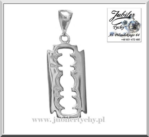 Zdjęcie oferty: Srebrny wisiorek żyletka żyleta ze srebra srebro 