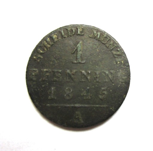 Zdjęcie oferty: 1 Pfennig 1845 r. Prusy