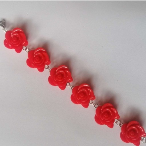 Zdjęcie oferty: Bransoletka róże czerwone