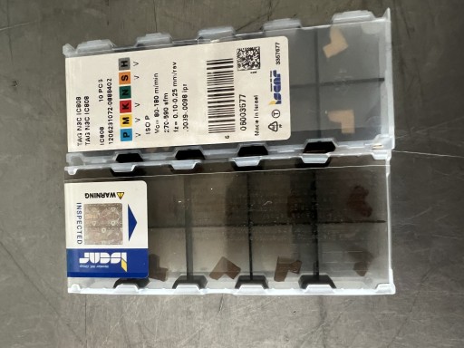 Lot De 10 Plaquettes De Filetage Carbure ISCAR TAG N2C IC808 - Pour Opérations De Filetage Précises