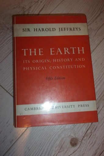 Zdjęcie oferty: The Earth Its Origin History and Physical Jeffreys