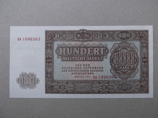 Zdjęcie oferty: Niemcy NRD 100 marek 1955 ser.EA  UNC  