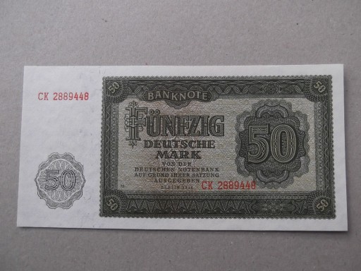 Zdjęcie oferty: Niemcy NRD 50 marek 1948 ser.CK UNC  