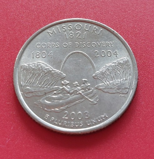 Zdjęcie oferty: Moneta 1/4 dolara USA - 2003. Missouri 1821.