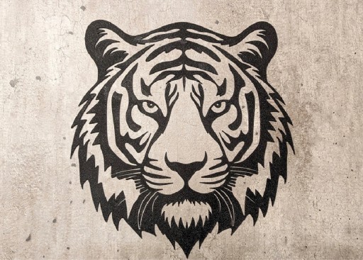 Zdjęcie oferty: Grafika ścienna tygrysa 2D