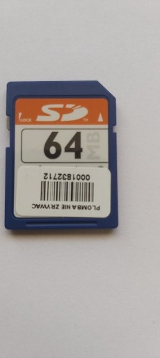 Zdjęcie oferty: SD  Card 64MB