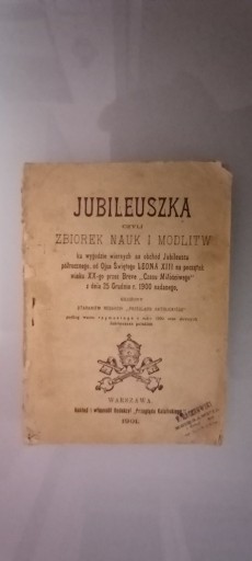 Zdjęcie oferty: Jubileuszka czyli zbiorek nauk i modlitw.