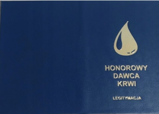 Zdjęcie oferty: Legitymacja książeczka honorowego dawcy krwi hdk
