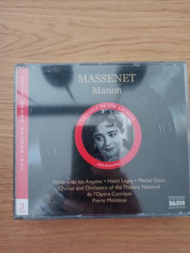 Zdjęcie oferty: Jules Massenet Manon (Monteux De Los Angeles)