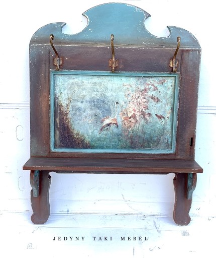 Zdjęcie oferty: Wieszak ścienny z półką vintage rustykalny