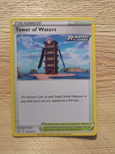 Zdjęcie oferty: Karty pokemon Trener Tower of Waters 138/163