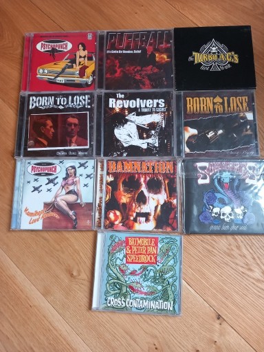 Zdjęcie oferty: Zestaw 10szt CD punk rock and roll psychobilly