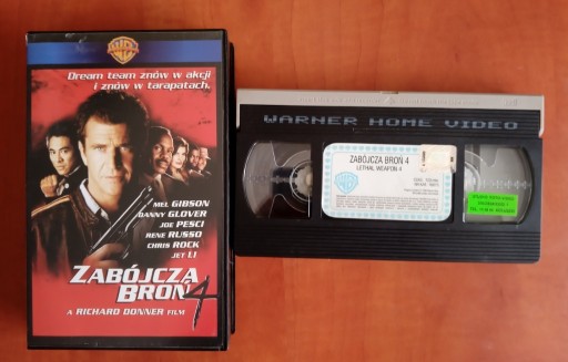 Zdjęcie oferty: Zabójcza broń 4 - kaseta VHS