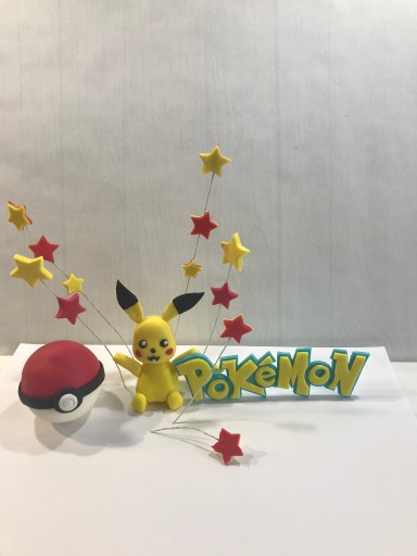 Zdjęcie oferty: Pokemon - dekoracja z masy cukrowej