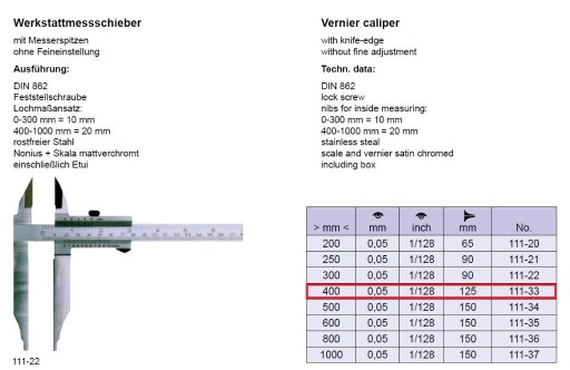 Zdjęcie oferty: Suwmiarka analogowa 0-400 mm