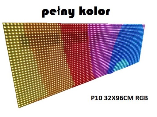 Zdjęcie oferty: Reklama LED Wyświetlacz Ekran 96x32cm pełny kolor