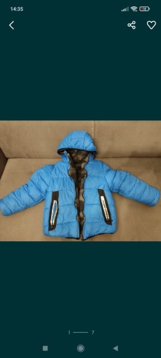 Zdjęcie oferty: Kurtka puchowa DKNY chłopięca dwustronna polar 