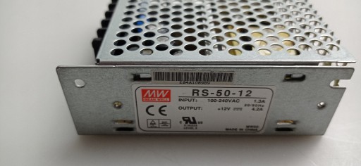 Zdjęcie oferty: Zasilacz impulsowy 50W  RS 50-12 Mean Well