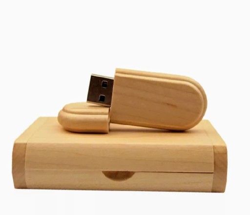 Zdjęcie oferty: Pendrive drewniane z grawerem + opakowanie 