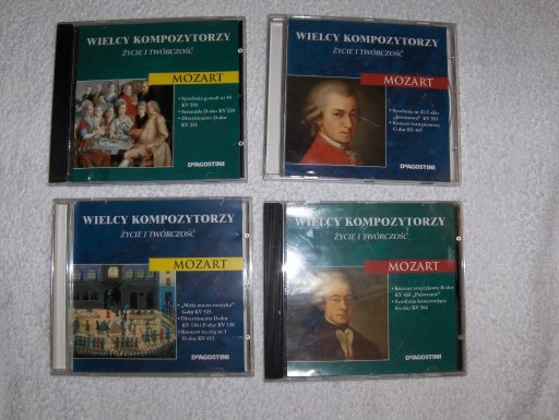 Zdjęcie oferty: Wielcy kompozytorzy Mozart zestaw cztery płyty