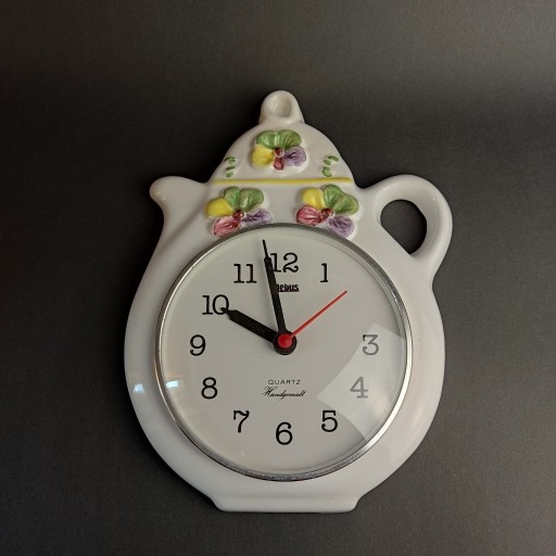 Zdjęcie oferty: Zegar kwarcowy ceramiczny MEBUS - mechanizm Junghans - sprawny