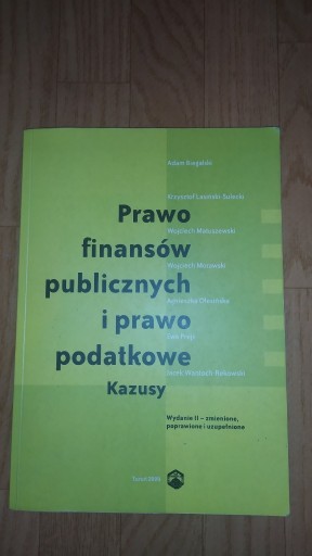 Zdjęcie oferty: Prawo finansów publicznych i prawo podatkowe 