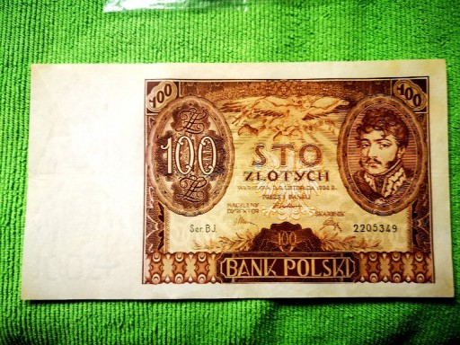 Zdjęcie oferty: Banknot 100zl 1934r serii BJ
